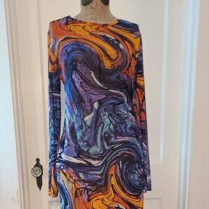 NYC sheer dress beach cover size M